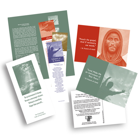 Order of the Friars Minor (Recruitment Brochures, Bookmarks, Postcards, Direct Mail)